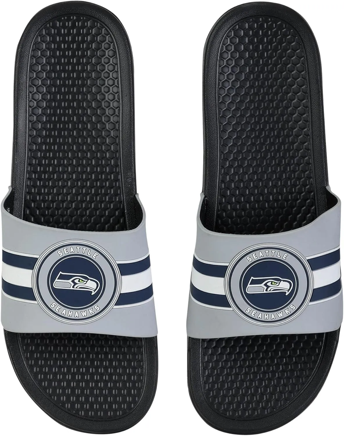 FOCO NFL Raised Stripe Slide Sandal
