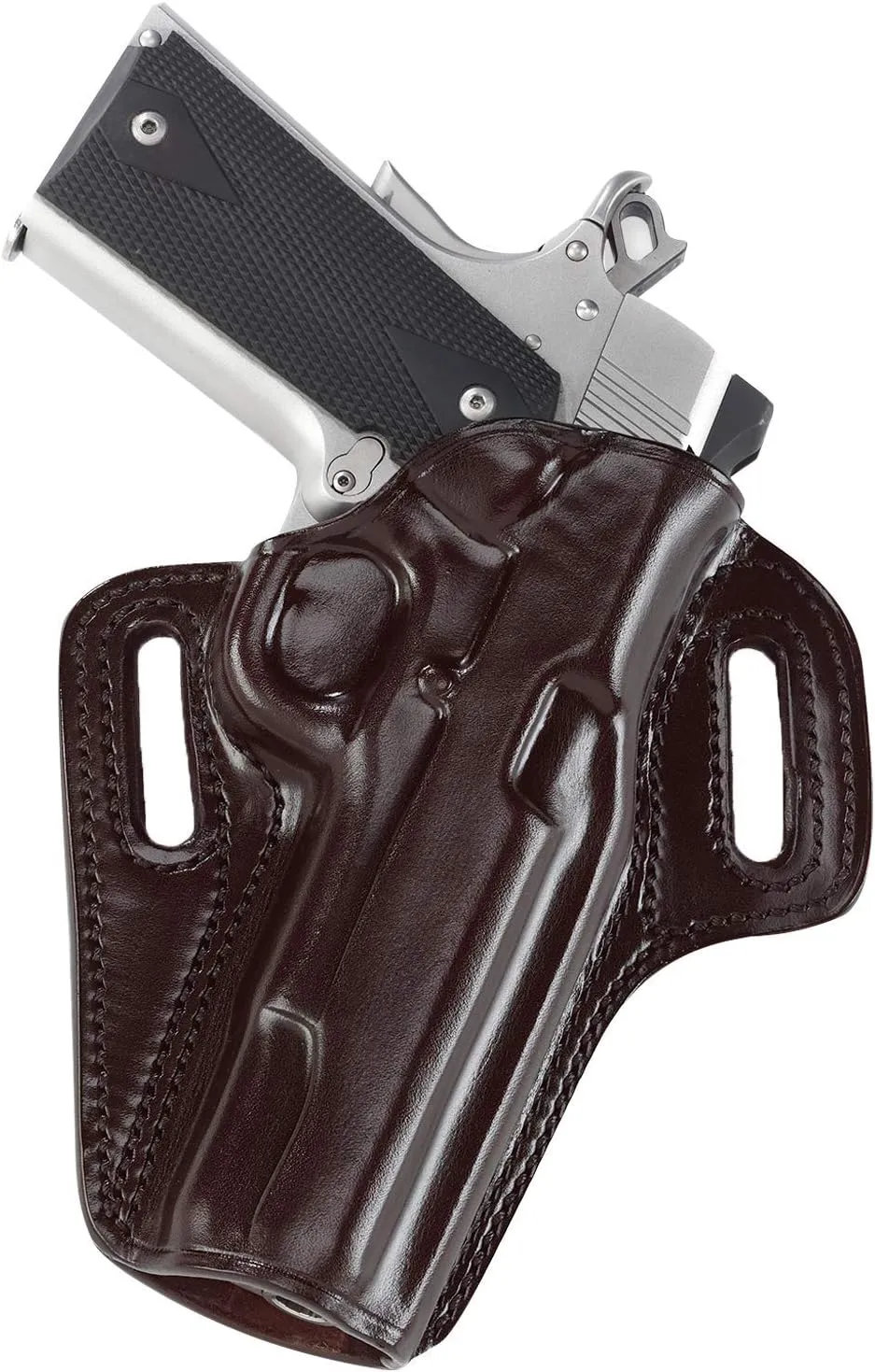 Galco Concealable Belt Holster for 1911 3-Inch Colt, Kimber, para, Springfield (Havana, Right-Hand), Black