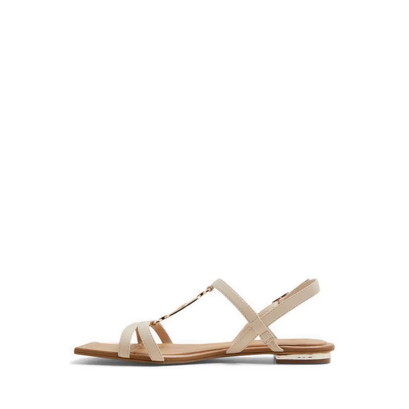 Glaoni Flat Sandals - Beige