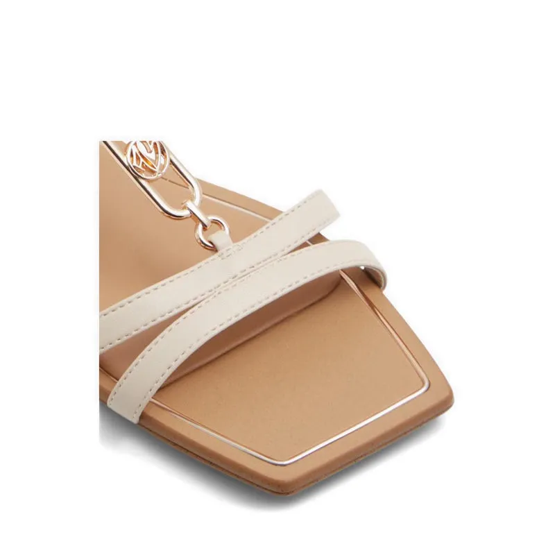 Glaoni Flat Sandals - Beige