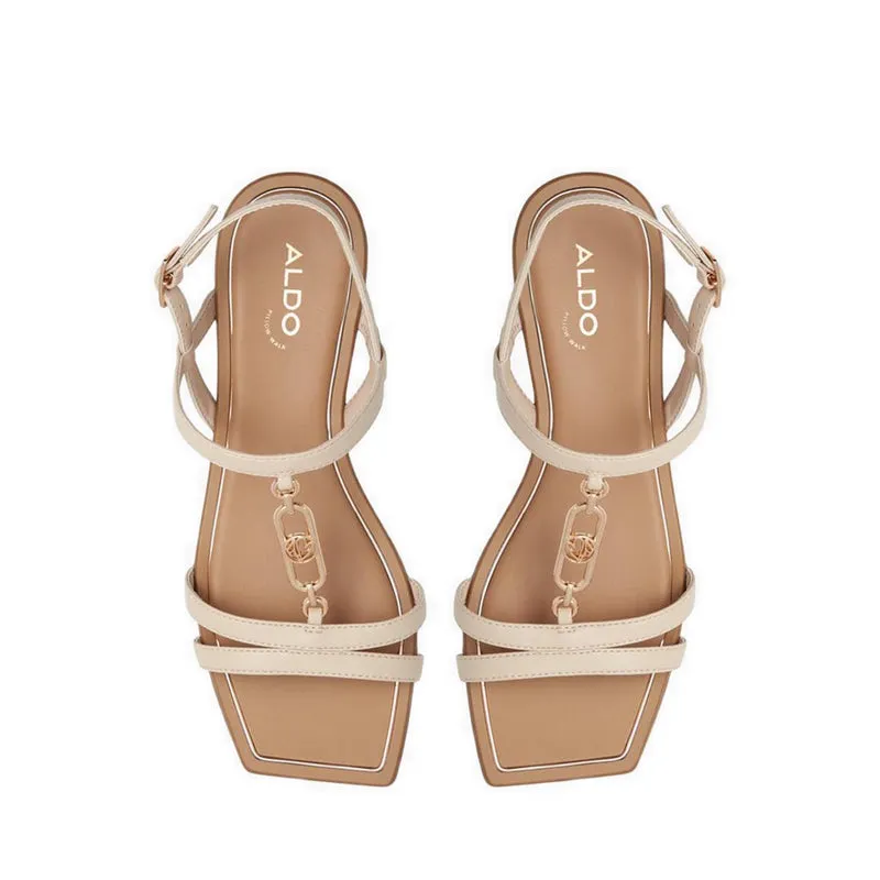 Glaoni Flat Sandals - Beige