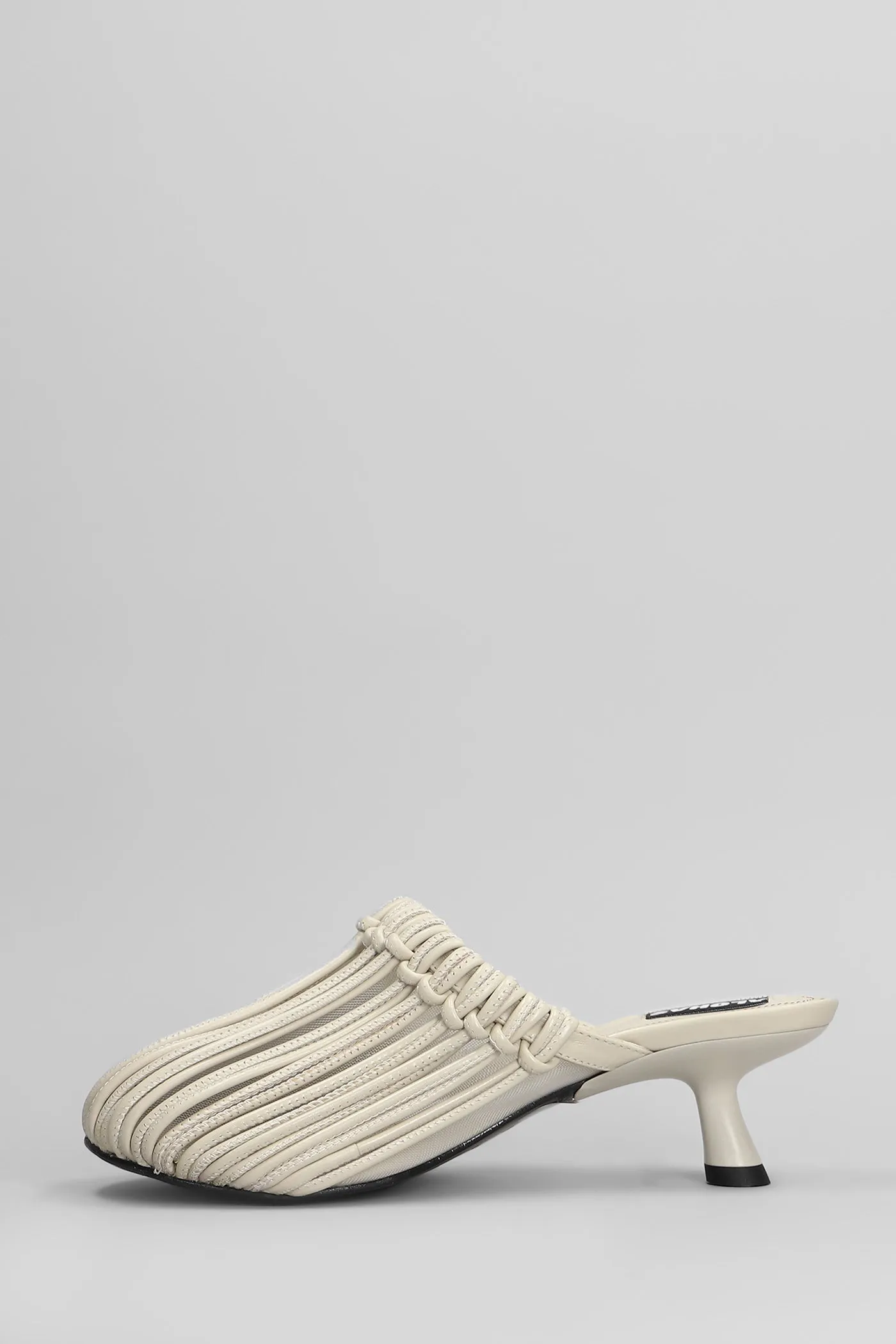 Gleea Slipper-Mule in beige leather