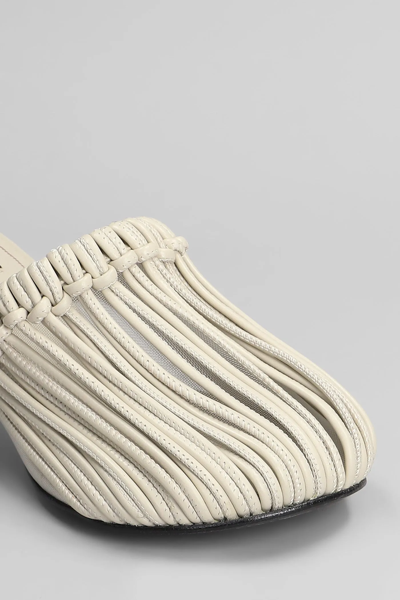 Gleea Slipper-Mule in beige leather