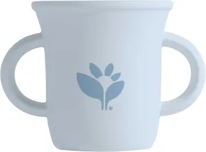 green sprouts® Silicone Learning Cup, 12mo , Platinum-cured Silicone, Sterilizer Safe, Tested for Hormones - Blueberry, 7 Ounce