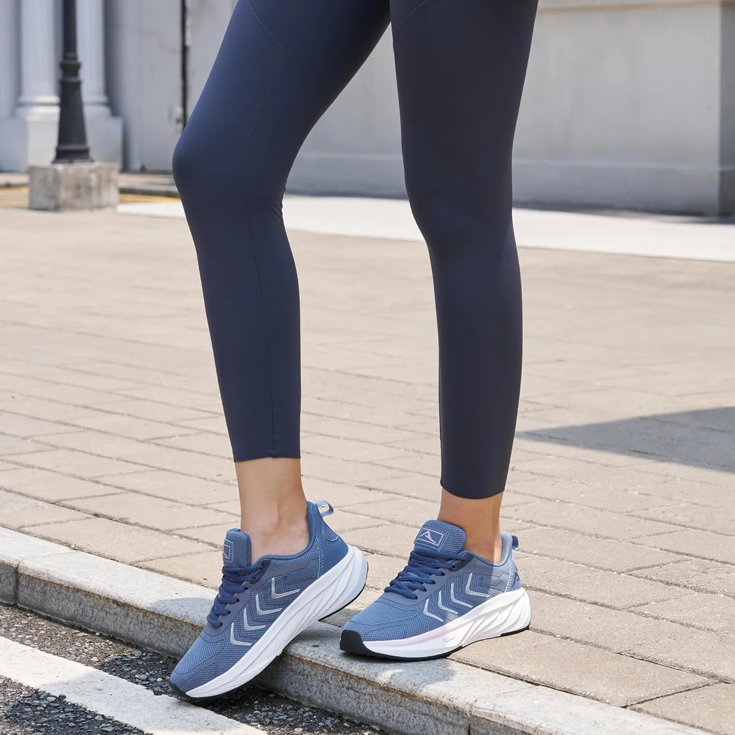 HARENCE Women's Fashion Walking Sneakers: Comfortable Breathable Non Slip Athletic Running Shoes for Gym Workout Cross Training Tennis