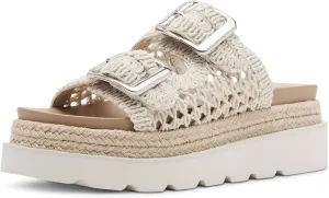 heelchic Platform Sandals Women, Chunky Platform Wedges with Arch Support, Big Buckle Casual Open Toe Slide Sandals