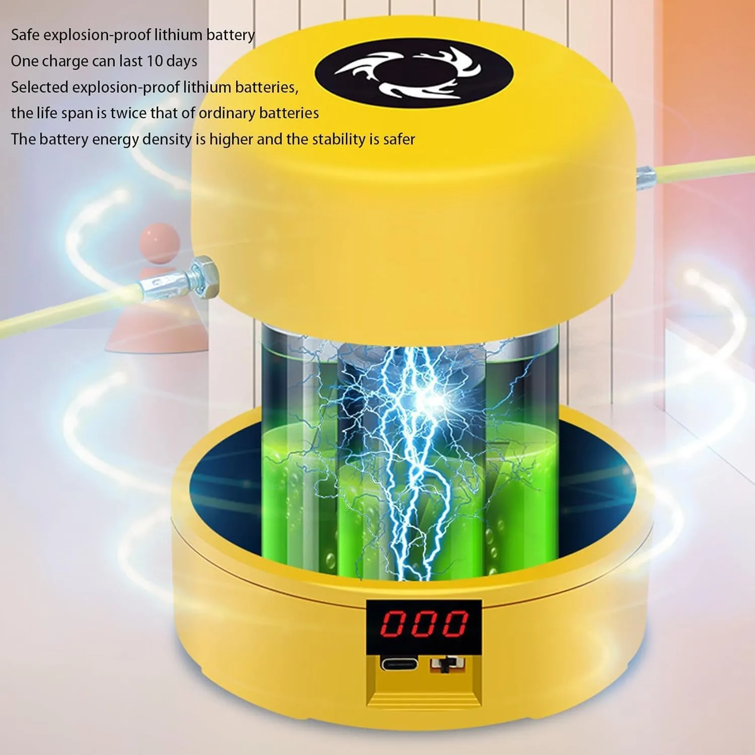 Hyperhop Auto Jump Trainer, Rechargeable Jump Rope Machine, for Multi-Person Entertainment, Family, Gym, Office, Party