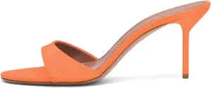 iadore Mule Heels For Women,3 Inch Women Heeled Sandals Round Toe Stilettos Slides Dress Shoes For Party Evening Size 5-12 US