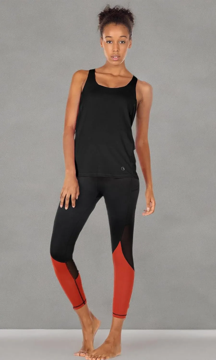 icyzone Women's Open Back Workout Athletic Yoga Tank Tops with Built in Bra