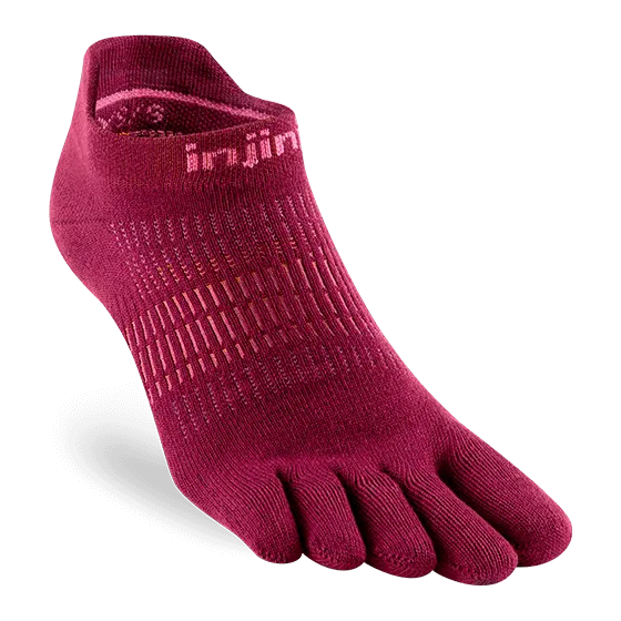 Injinji Womens Run Lightweight No-show Coolmax Toe socks