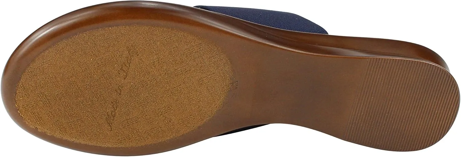 ITALIAN Shoemakers Lillee Women's Comfort Band Sandal Low Stretch Elastic