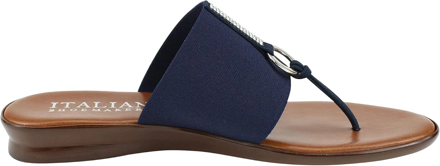ITALIAN Shoemakers Lillee Women's Comfort Band Sandal Low Stretch Elastic