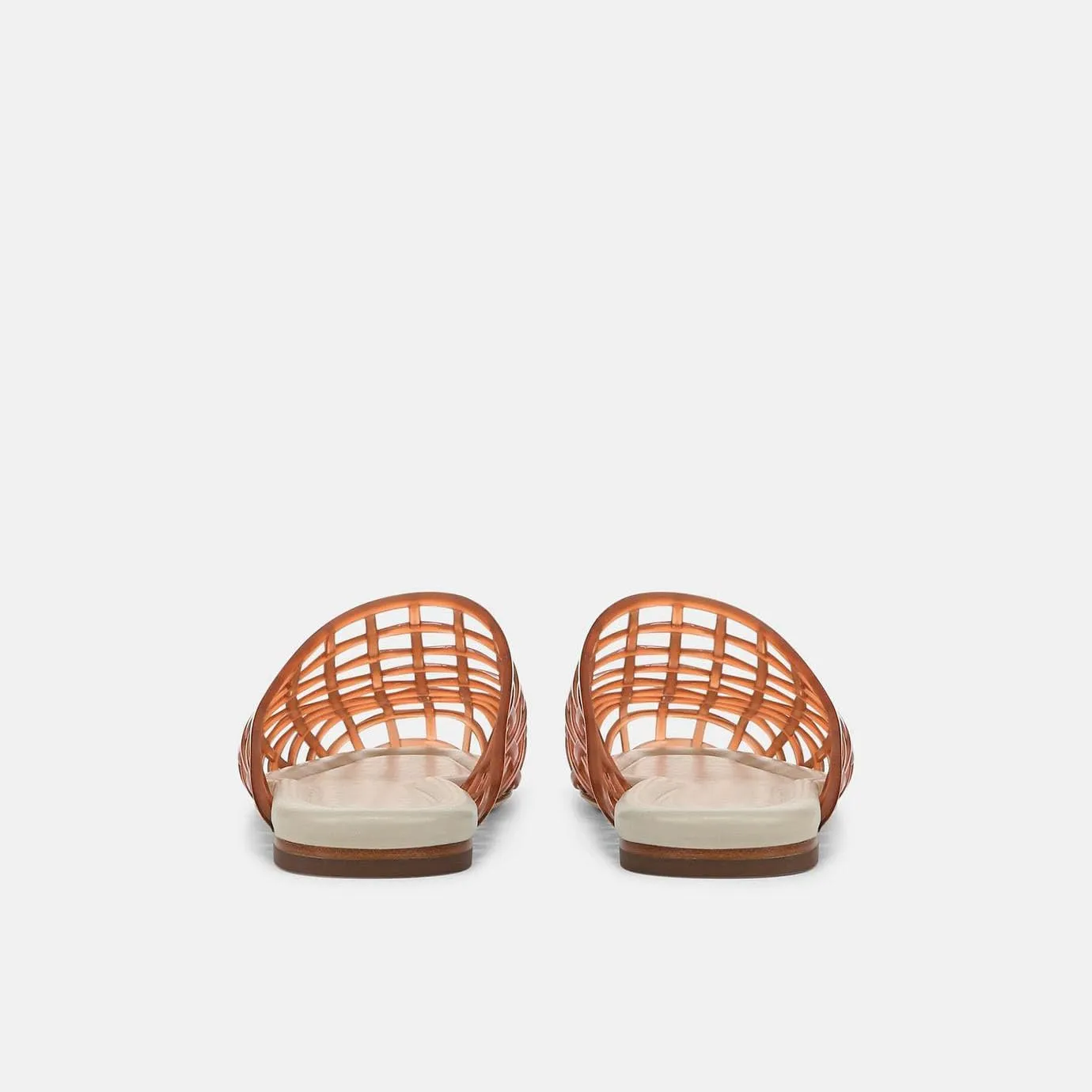 Jelly Mule Flat Sandals for Women Round Toe Mesh Hollow Jellies Mule Flats Summer Beach Jelly Sandals Shoes