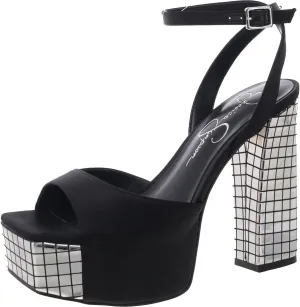 Jessica Simpson Womens Block Heel Ankle Strap