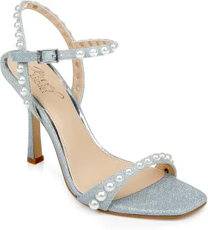 Jewel Badgley Mischka Damaris Pearl Embellished Stiletto Sandal