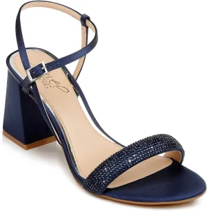 Jewel Badgley Mischka Earlene Strappy Block Heel