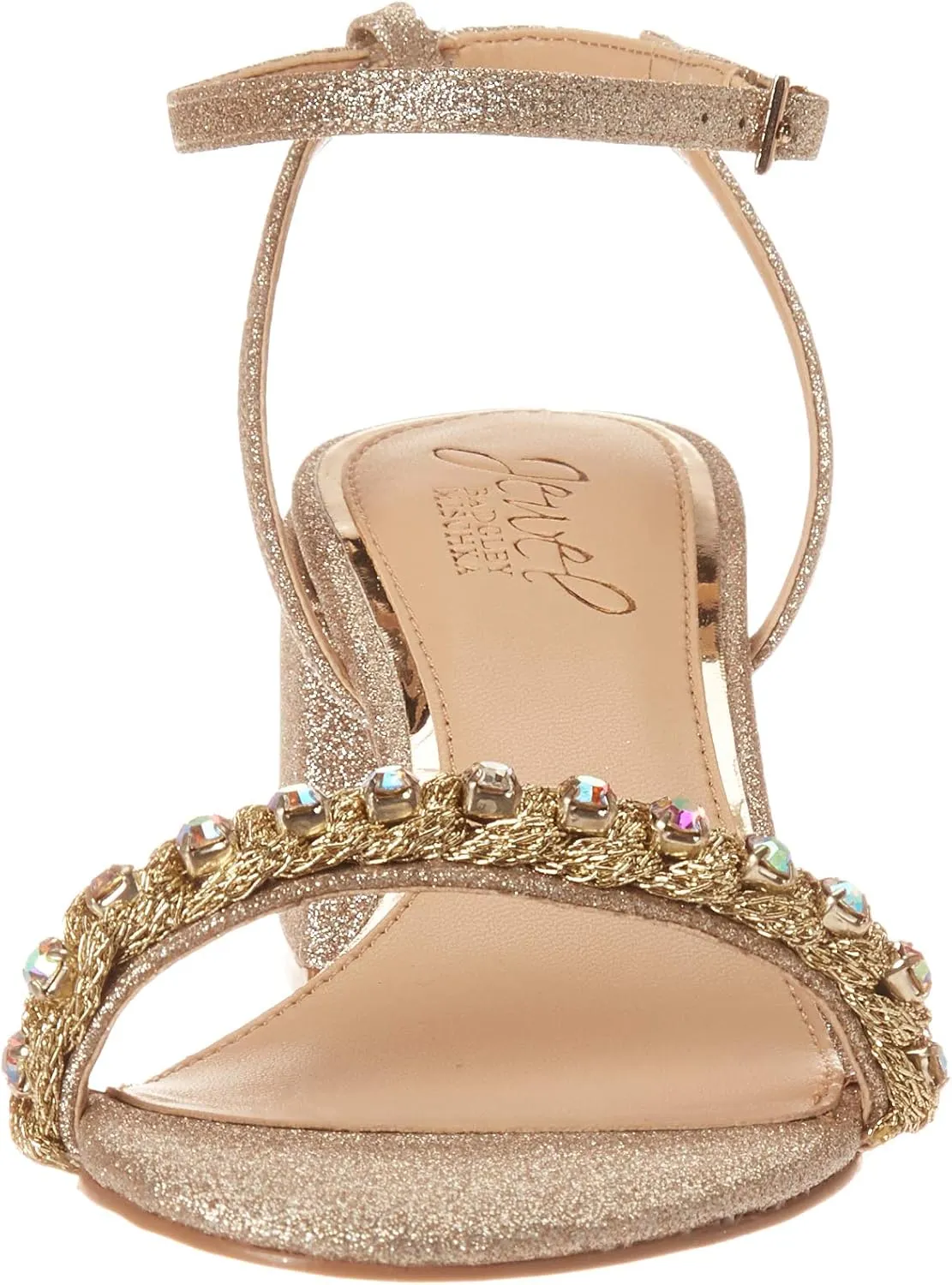 Jewel Badgley Mischka Women's Ornamented Sandal Heeled