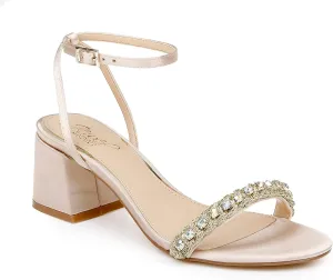 Jewel Badgley Mischka Women's Ornamented Sandal Heeled