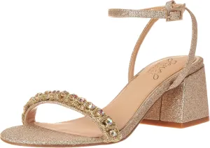 Jewel Badgley Mischka Women's Ornamented Sandal Heeled