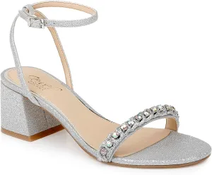 Jewel Badgley Mischka Women's Ornamented Sandal Heeled