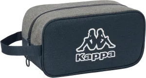 Kappa Dark Navy – Medium Trainer, Multi-purpose, Pencil Case, Sport, Extracurricular Shoes, Football, Comfortable and Versatile, 29 x 14 x 15 cm, Grey/Navy Blue Melange, Grey/Navy Blue Melange,