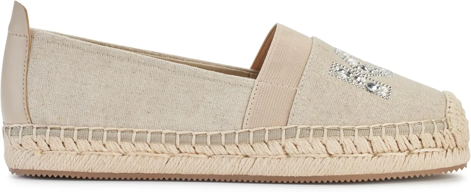 Karl Lagerfeld Paris Women's Cushioned Insole Everyday Manika-Flat Espadrille Platform