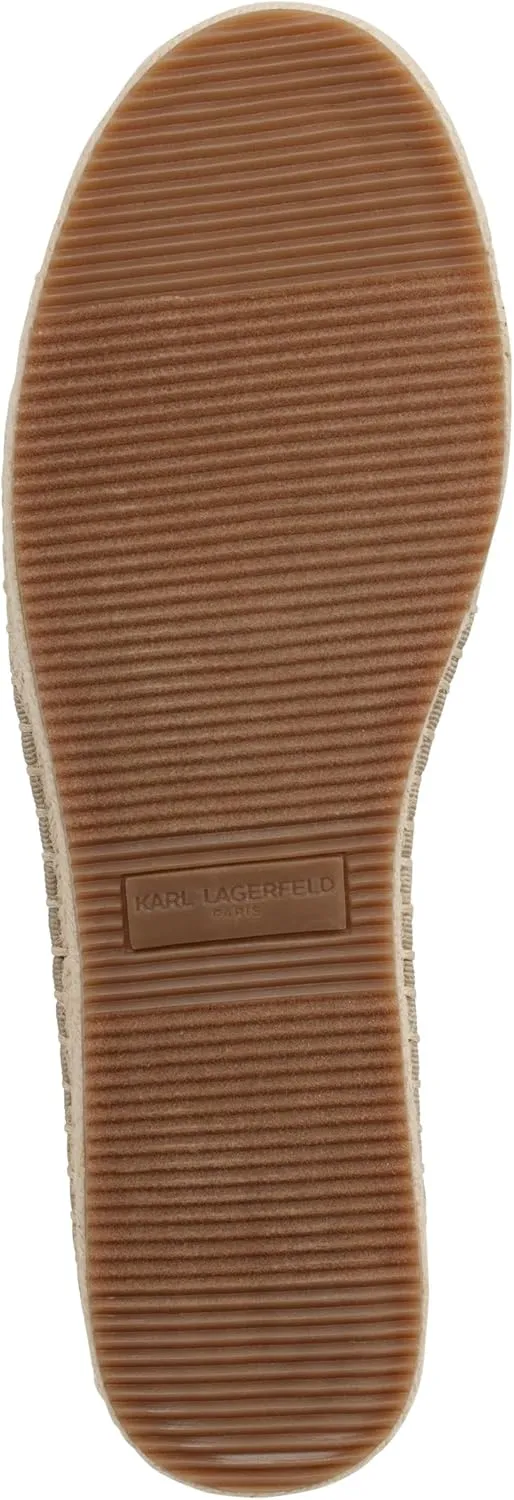 Karl Lagerfeld Paris Women's Cushioned Insole Everyday Manika-Flat Espadrille Platform