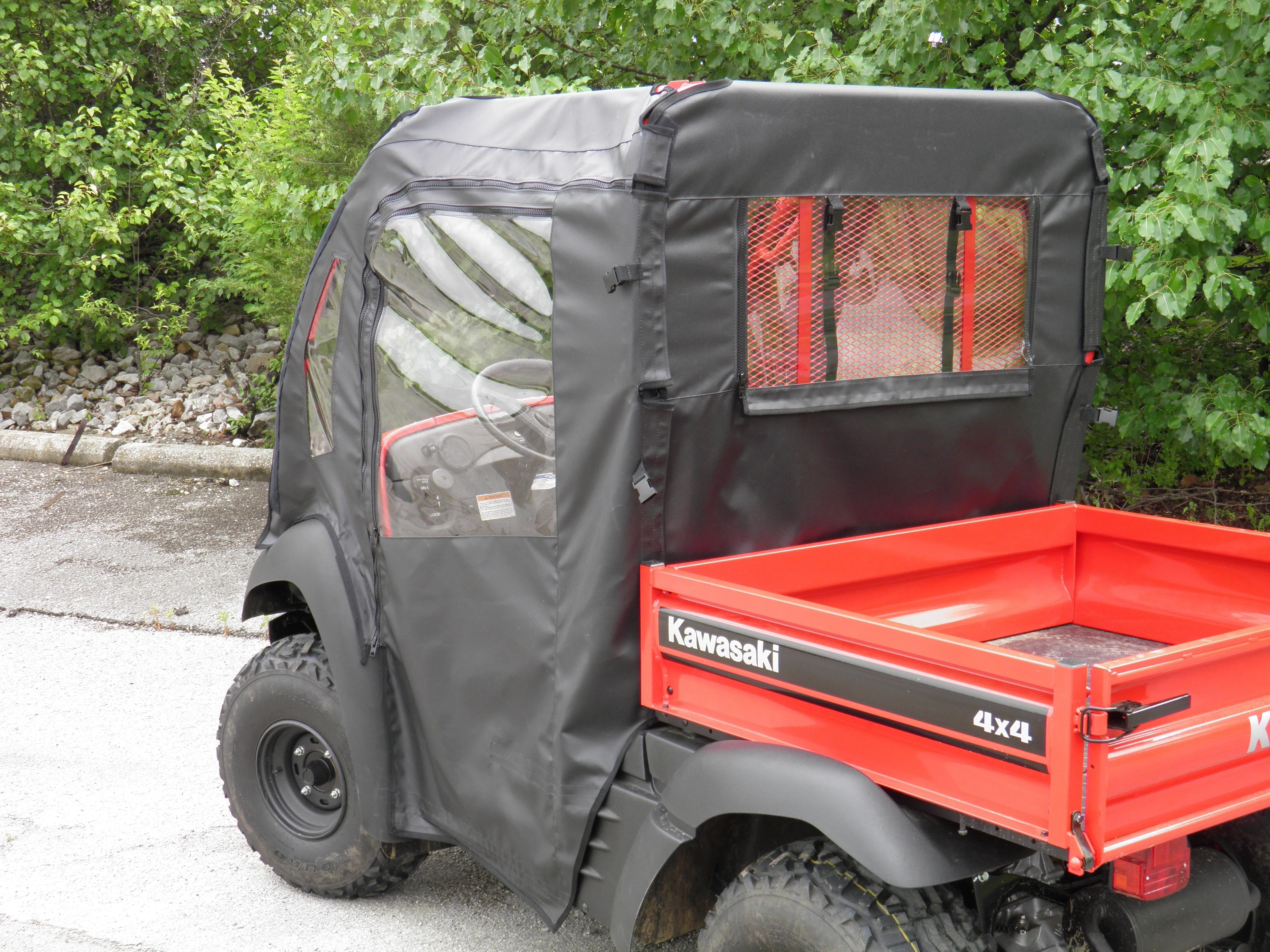 Kawasaki Mule 600/610 - Full Cab Enclosure for Hard Windshield