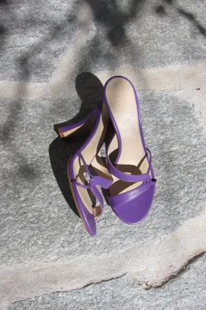 kitty purple heeled sandal
