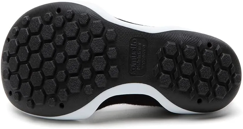 Komuello Flat Toddler Shoes, Breathable, Washable, Non-Slip, Secure Fit, Cotton Socks with Air Pocket Cushion for Indoor and Outdoor Use, Unisex Toddler Shoes for Girls