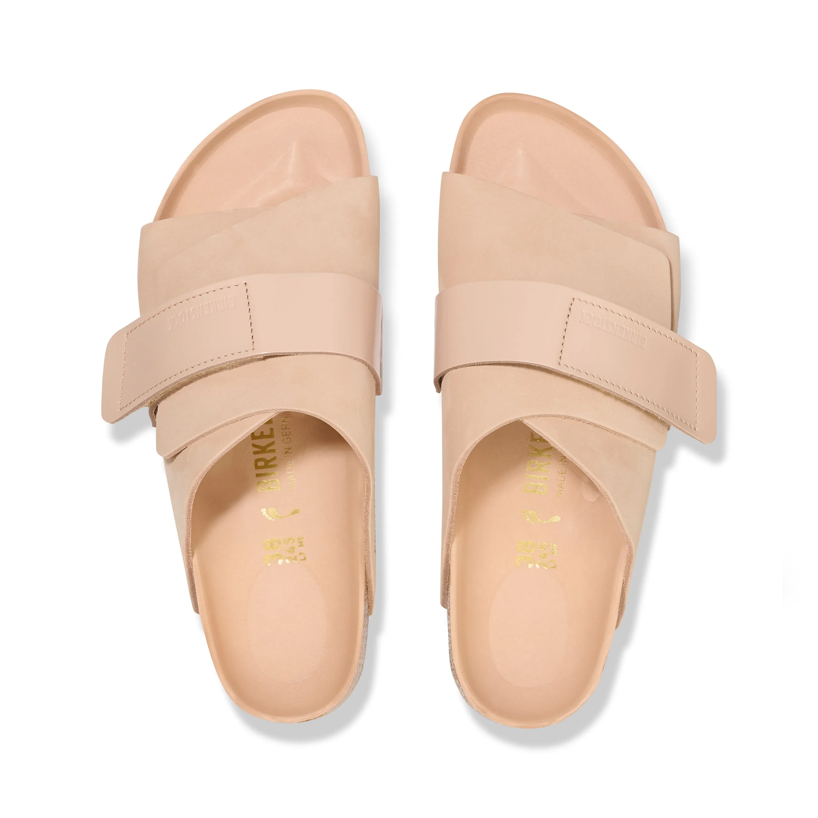 Kyoto High Shine New Beige Nubuck Leather