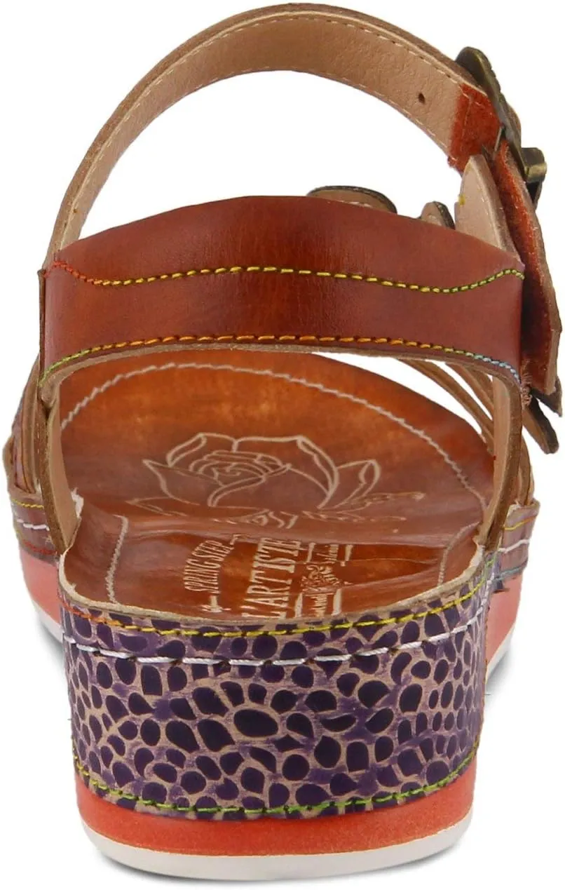 L'Artiste Women's Goodie Leather Ankle Strap Sandal