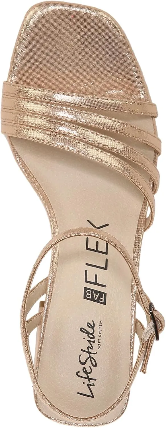 LifeStride Women's Celebrate Block Heel Strappy Sandal