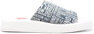 Love Moschino Women's Bold Sandal Padded Wedge Shoes 9
