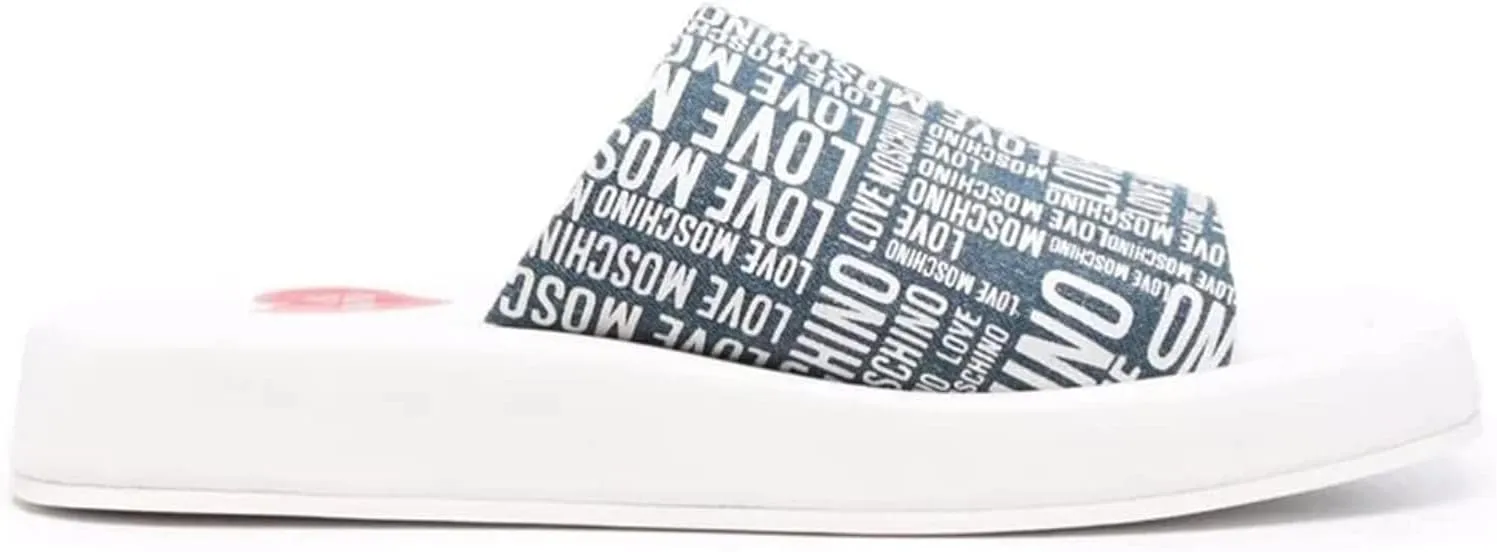 Love Moschino Women's Bold Sandal Padded Wedge Shoes 9