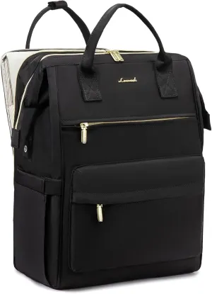 LOVEVOOK Laptop Backpack Purse for Women Waterproof Teacher Nurse Bag, 15.6 inch Work laptop Bag with USB Port, Business Travel Computer Backpack