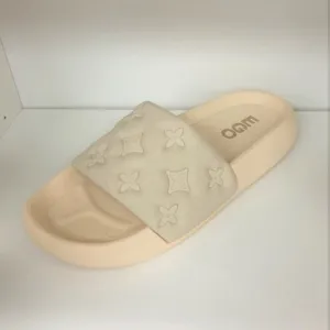 Lowkey Famous Waterfront Mule - Nude Rubber Slides