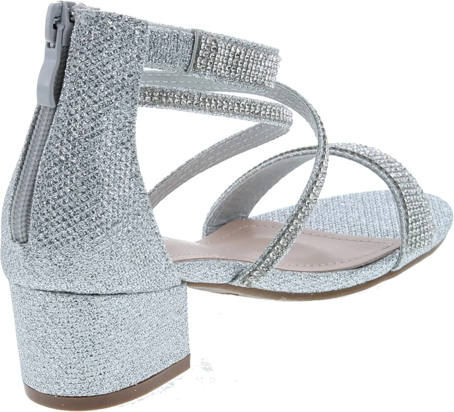 Lucky Top Girls Dress Sandal Low Heel Ankle Strap