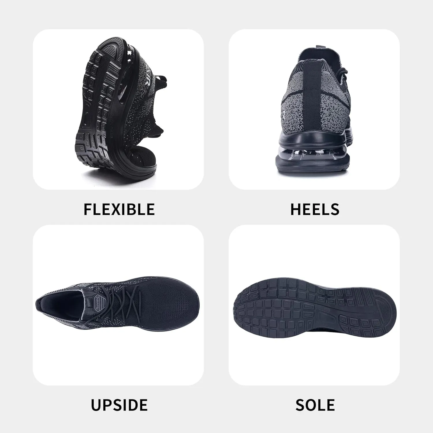 MAFEKE Mens Running Shoes Slip On Tennis Sneakers Lightweight Athletic Gym Jogging Fitness Sport Walking Shoes US 7-13