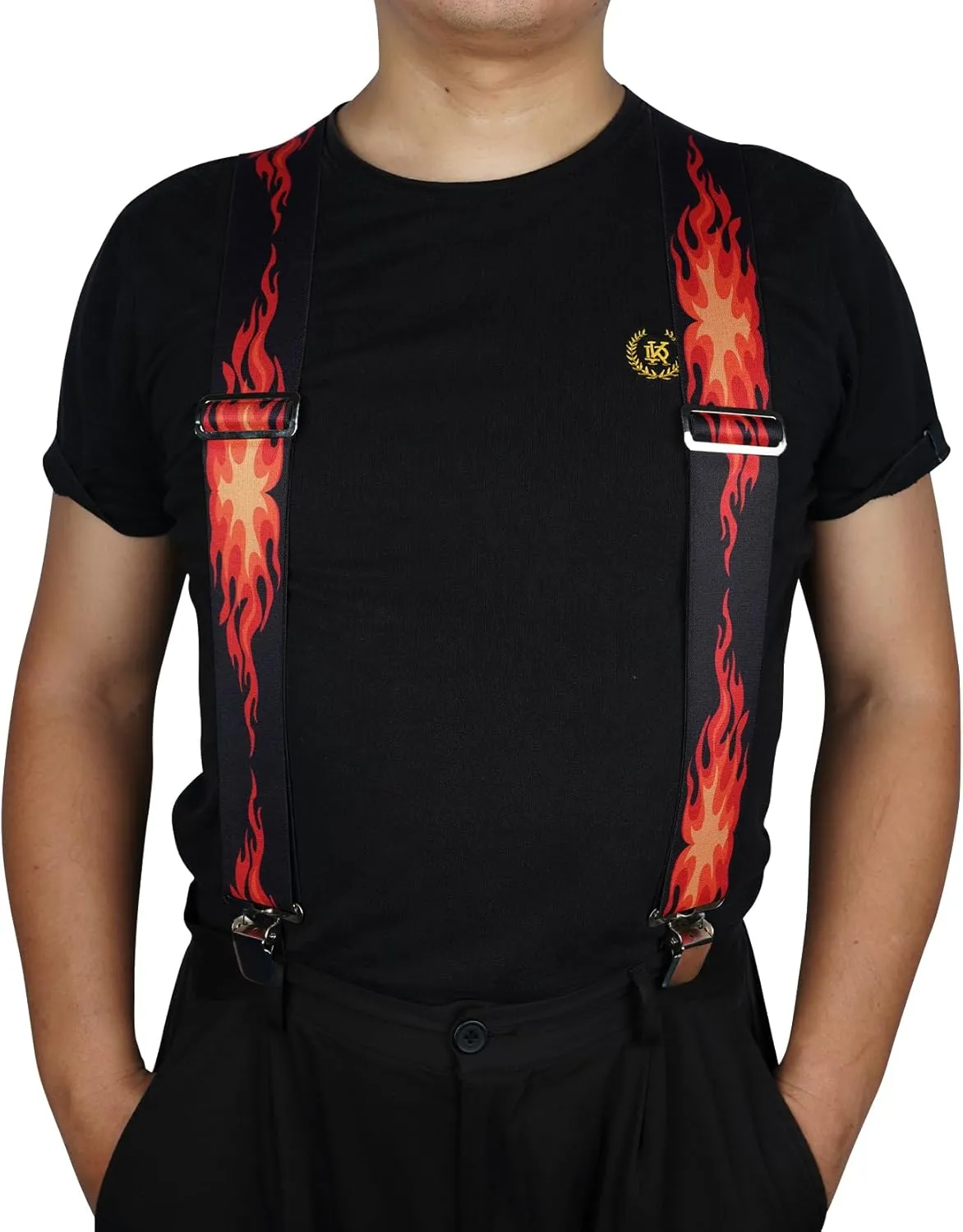 MELOTOUGH Men's Suspenders w/Clip Heavy Duty suspenders for men Big and Tall Work suspenders for Jeans