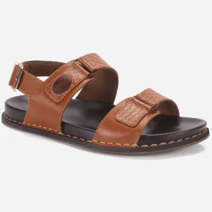 Men "VEERO" Leather Open Toe Summer Flat Sandals