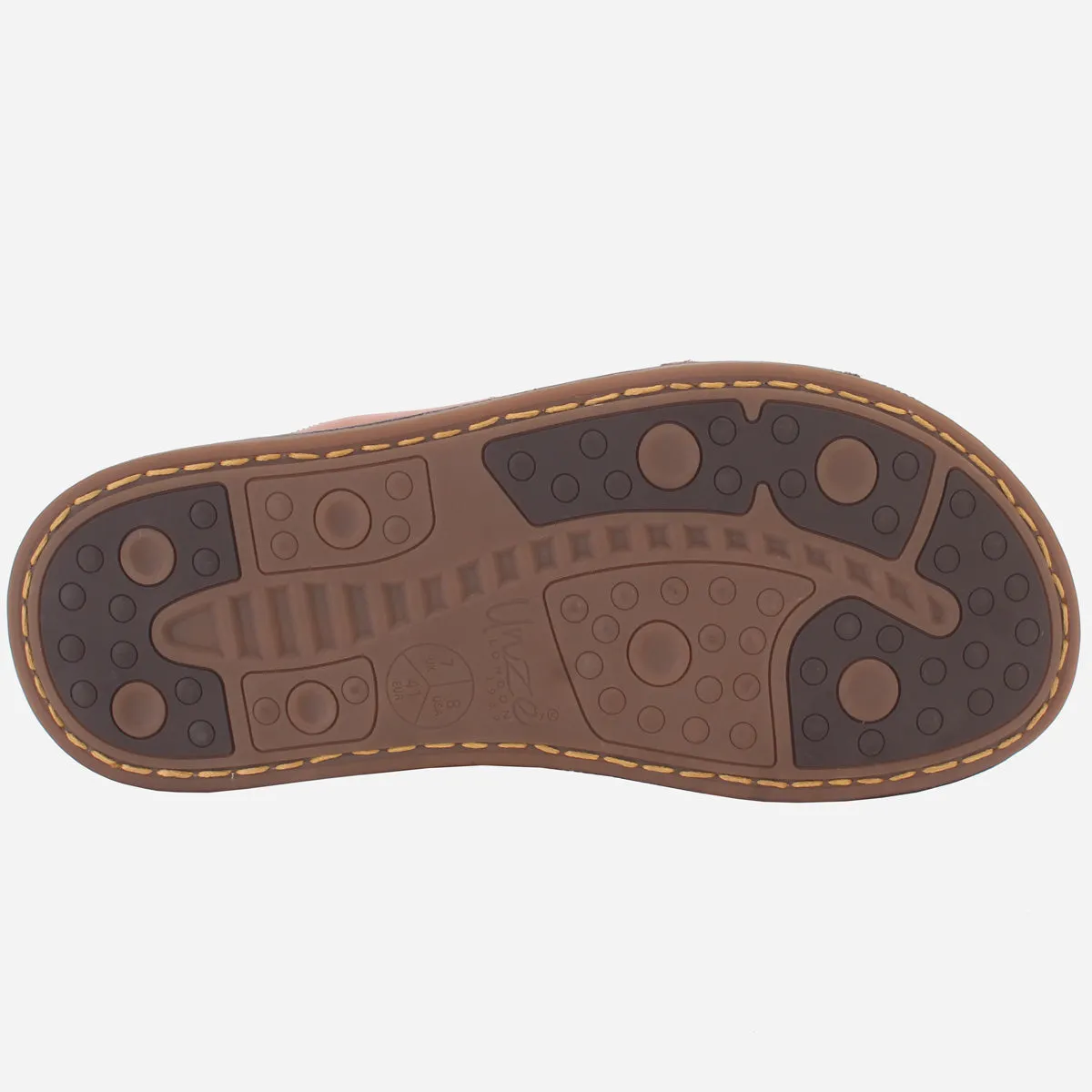 Men "VEERO" Leather Open Toe Summer Flat Sandals