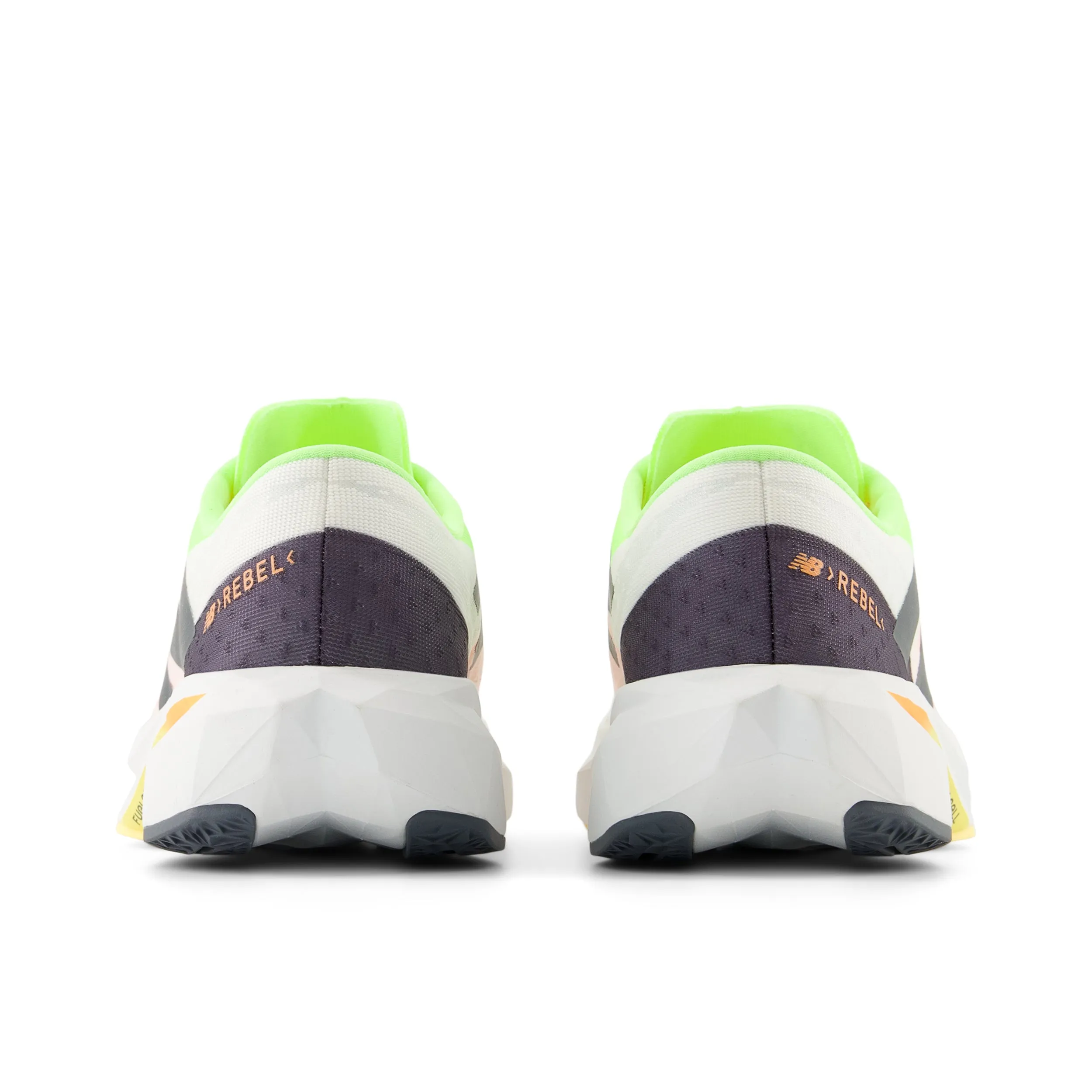 Men’s FuelCell Rebel v4 (LL - White/Bleached Lime Glo/Hot Mango)
