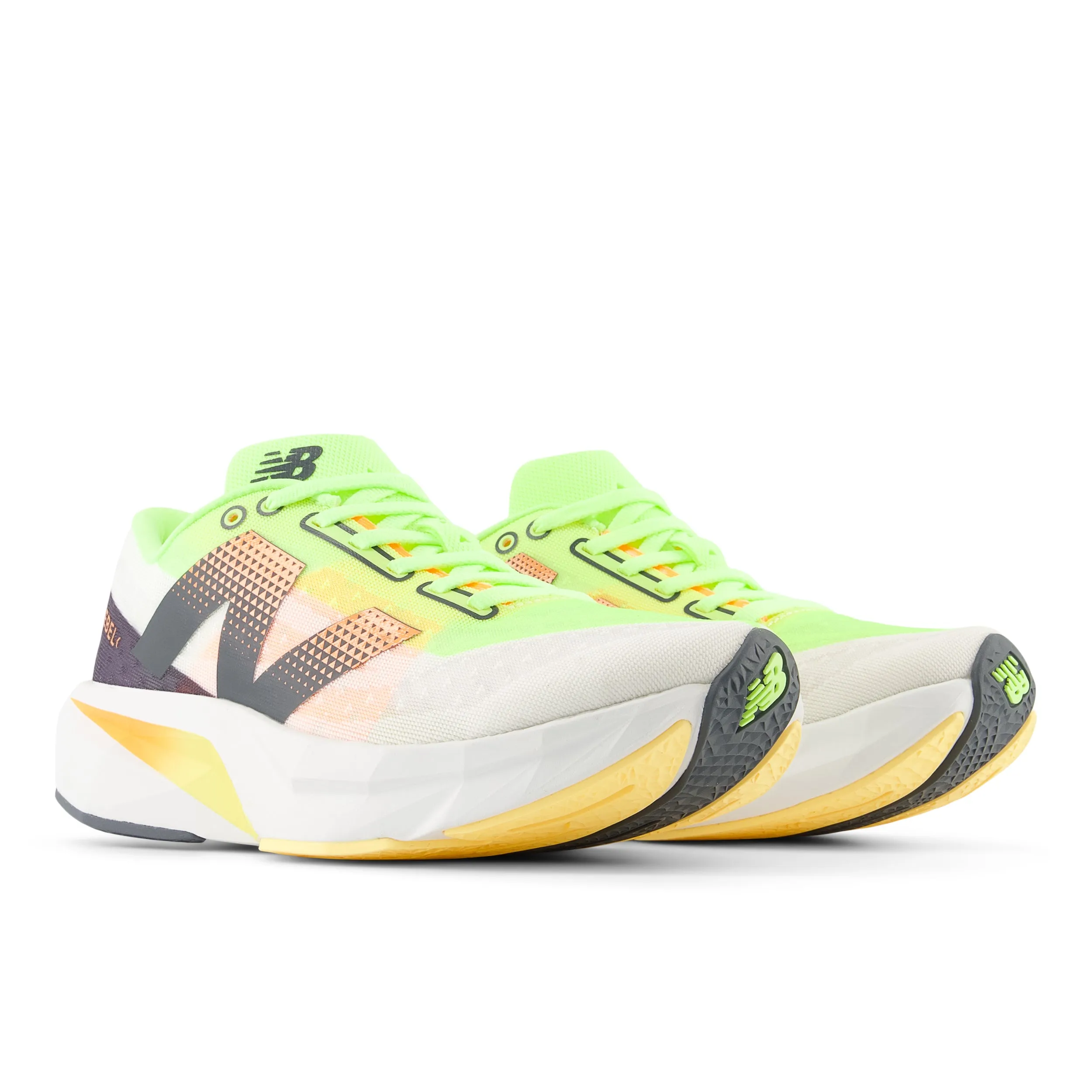 Men’s FuelCell Rebel v4 (LL - White/Bleached Lime Glo/Hot Mango)