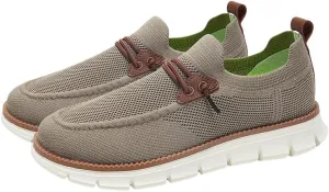 Mens Loafers Shoes Oxfords Lace Up Mesh Slip on Shoes Casual Comfortable Lightweight Fashion Walking Sneakers Slippers Dress Breathable Business Sneakers Outdoor Work Sports Soft Sole Shoe