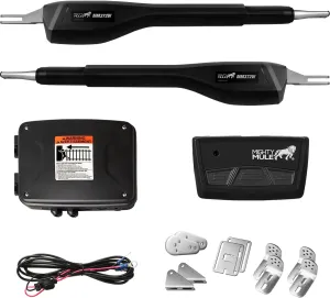 Mighty Mule MM372W Dual Automatic Gate Opener Smart and Solar Ready, Black