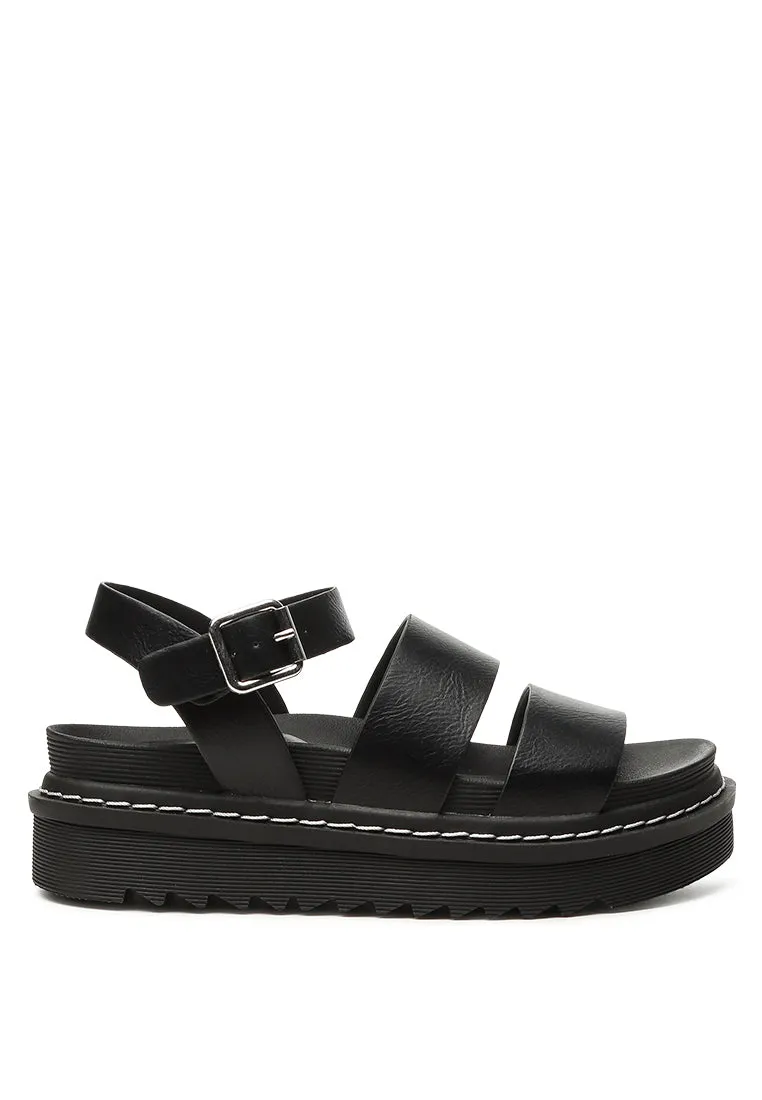 Miray Stitch Detail Sandals