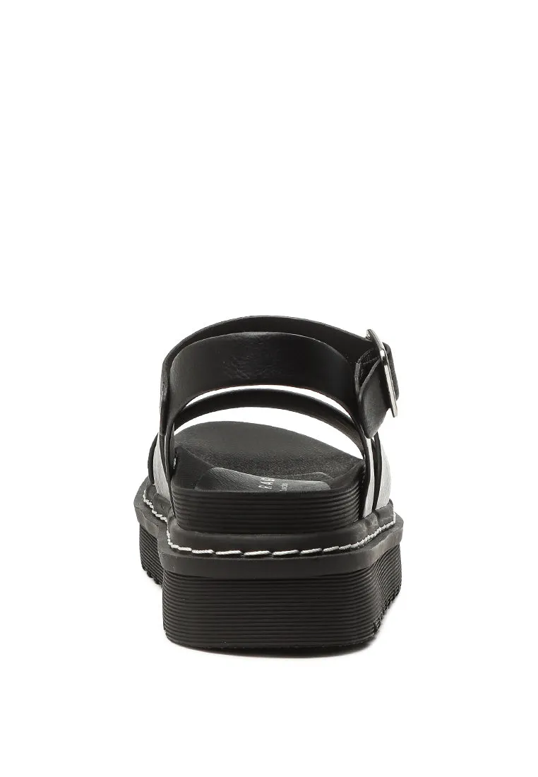 Miray Stitch Detail Sandals