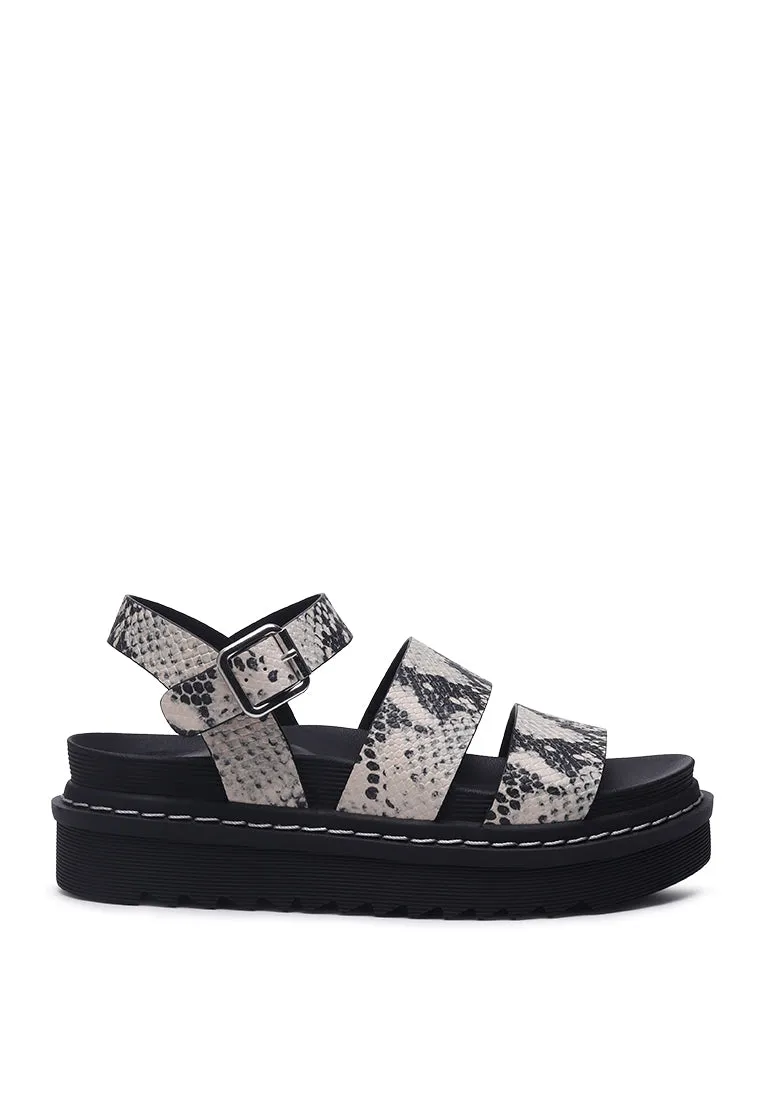 Miray Stitch Detail Sandals
