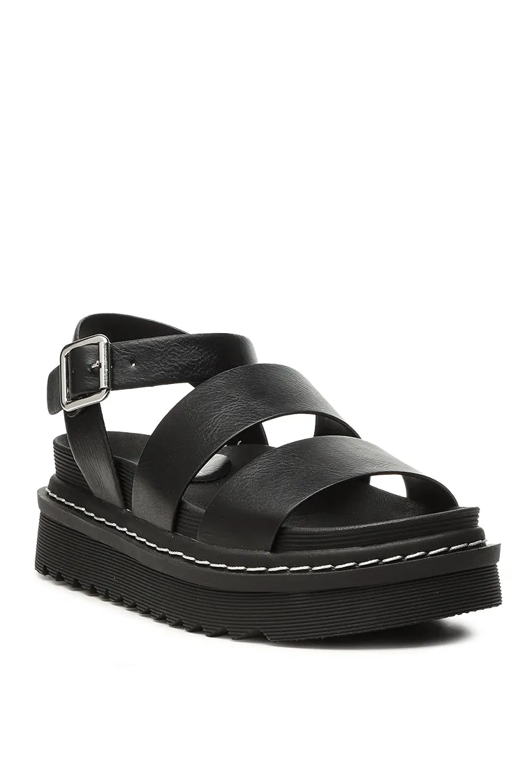 Miray Stitch Detail Sandals